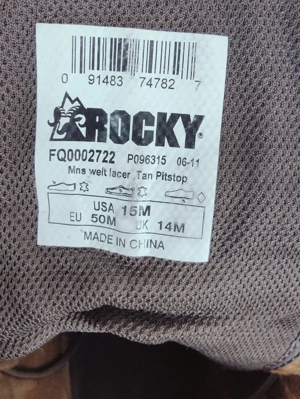 Rocky Men's Original Ride Lacer Waterproof Western Work Boots, 15